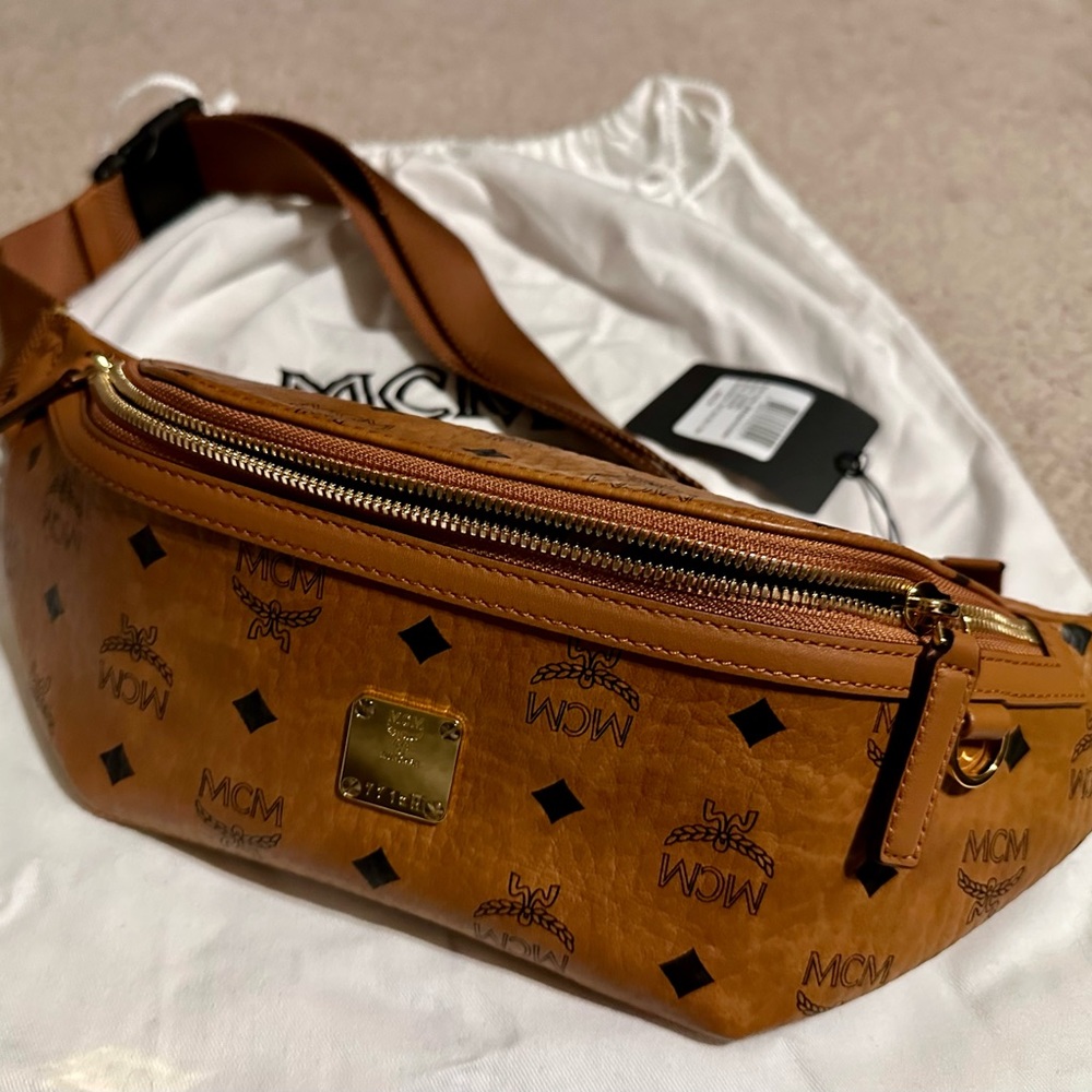 MCM Fursten Belt Bag in Visetos